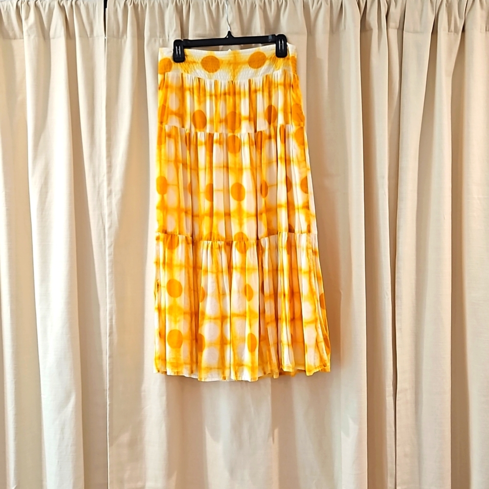 Anthropologie Cotton Maxi Skirt size 8